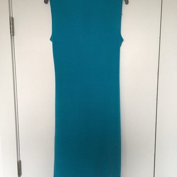 Jones New York Women's Sleeve Less Dress, Tahiti Turquoise/Navy, Large - Picture 6 of 6